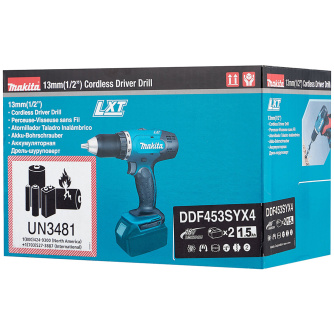 Купить Дрель аккумуляторная Makita DDF 453 SYX4 Li-ion фото №3