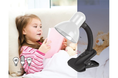 Купить Настольная лампа "Эра" N-102-E27-40W-W белая C0041423 фото №2